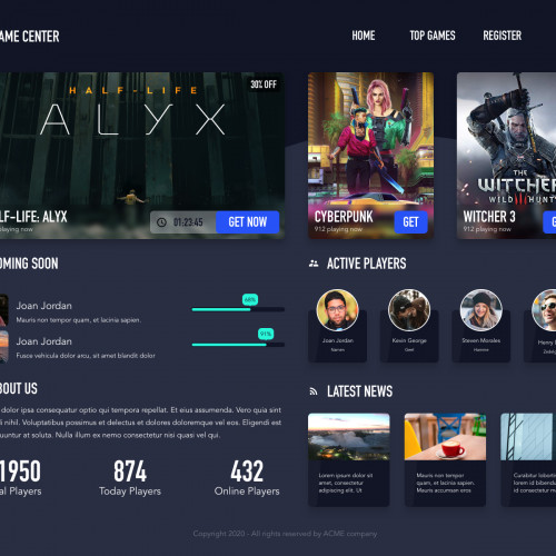Game store UI